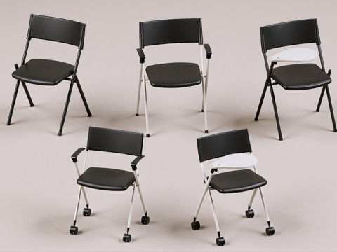 现代书桌椅组合su模型