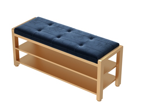  北欧现代换鞋凳3d模型 