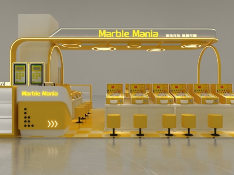  弹珠机店3d模型 