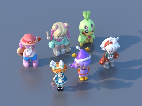  卡通 玩具 摆件3d模型 