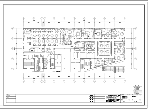 酒店饭店中餐厅 最新全套施工图合集cad施工图