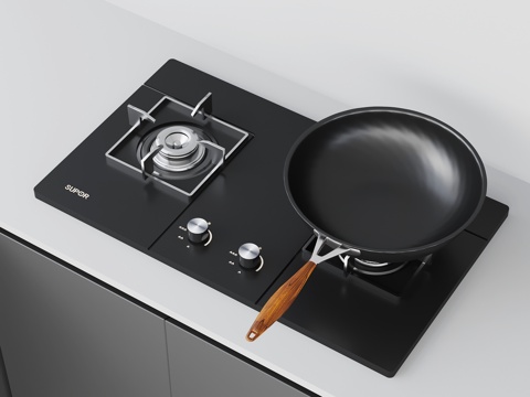  现代灶具 燃气灶 煤气灶3d模型 