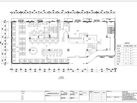 时尚中餐厅 最新全套施工图合集cad施工图