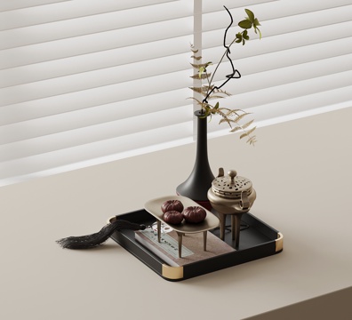  新中式摆件 装饰品3d模型 