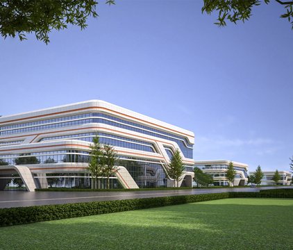 现代产业园 孵化中心 智谷中心su模型