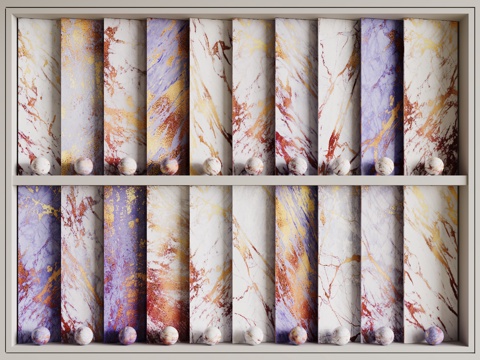 北欧轻奢石材 紫色大理石 岩石 奢石 烫金大理石su模型