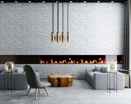 后现代客厅3d模型