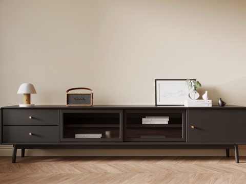 法式复古电视柜su模型