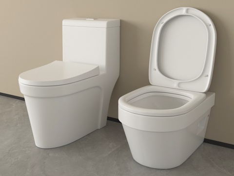  现代马桶 坐便器 智能马桶 立式马桶3d模型 