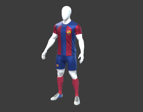  球衣 足球 服装 服饰 运动装3d模型 