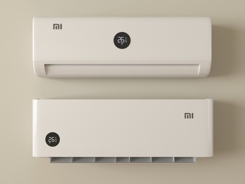 现代空调 壁挂式空调su模型