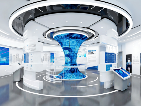 现代 展厅 企业展厅su模型