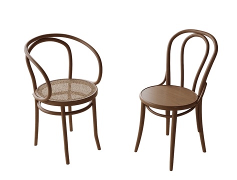 现代餐椅 单椅su模型