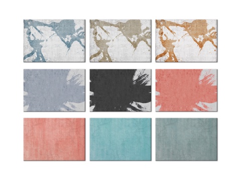 现代地毯3d模型