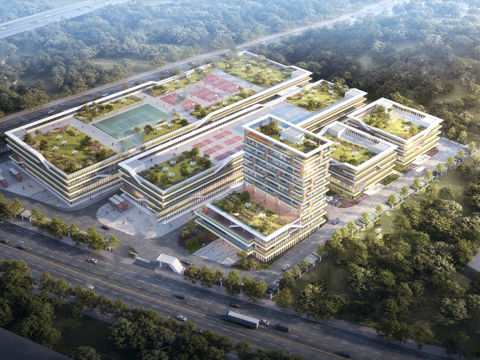 智能制造产业园 工业研发厂房 现代园区建筑su模型