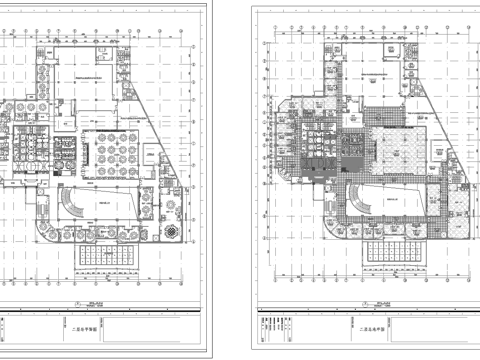 五星级酒店中餐厅  最新全套施工图合集cad施工图