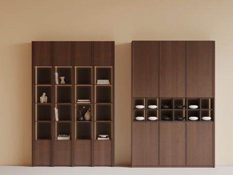 新中式茶柜su模型