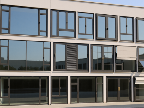 现代窗户su模型