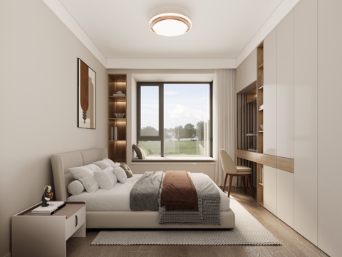  卧室 次卧3d模型 