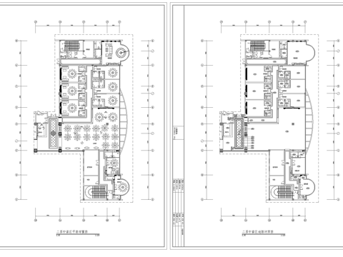 1000平中餐厅  最新全套施工图合集cad施工图