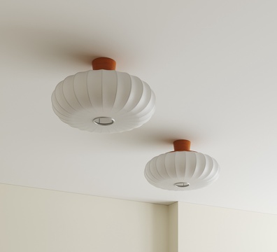  新中式灯笼吸顶灯3d模型 