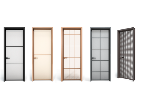  玻璃门 日式拉门 玻璃拉门3d模型 