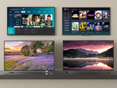 现代液晶电视 智能电视su模型