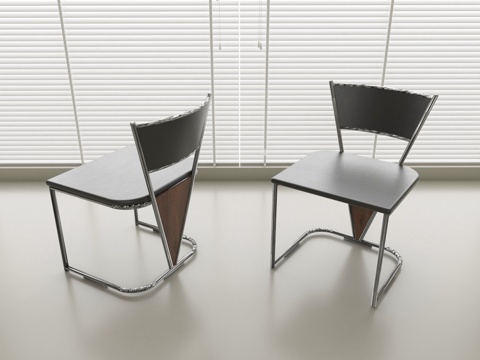 现代休闲椅 办公椅su模型