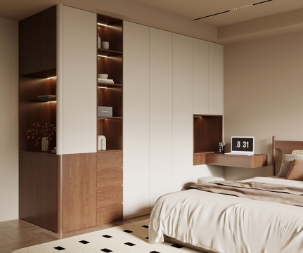 中古风衣柜su模型