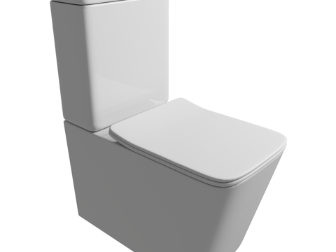  坐便 马桶3d模型 