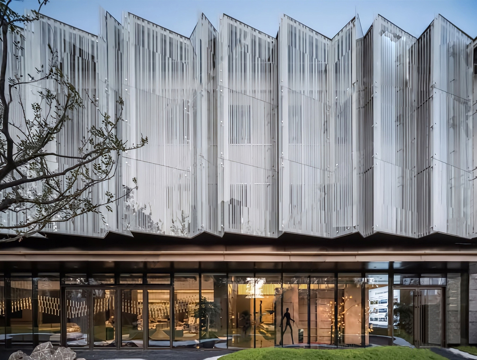 现代售楼处建筑 异型售楼处建筑su模型