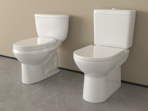 现代马桶 坐便器 立式马桶su模型