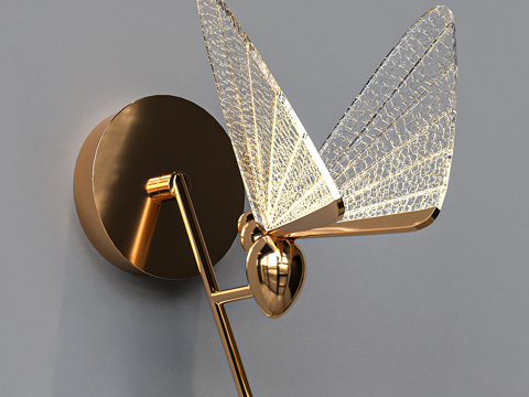  现代简约壁灯 壁灯 简约壁灯 轻奢壁灯 装饰壁灯 灯3d模型 