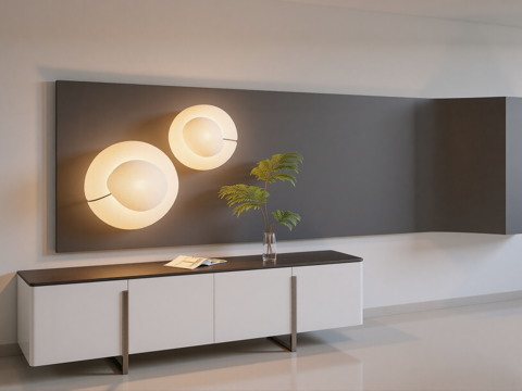 现代电视柜组合su模型