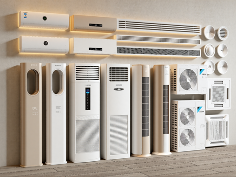 空调集合su模型