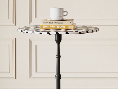 法式复古边几su模型