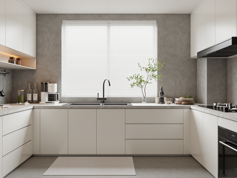 现代厨房su模型