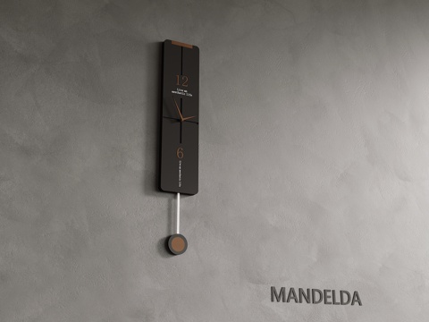  现代简约墙饰 钟表 挂钟3d模型 