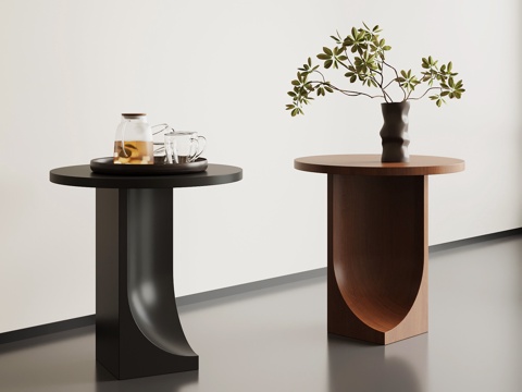 法式中古边几su模型