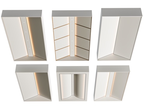  现代开放办公区吊灯 管道吊顶吊灯 拼接吊灯 公共办公区吊灯3d模型 