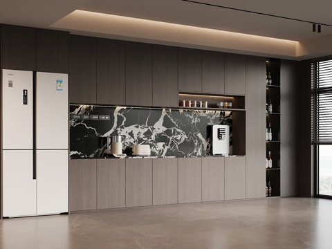 意式酒柜 餐边柜 橱柜su模型