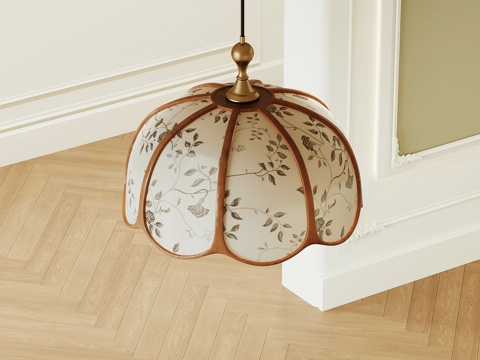 法式复古吊灯su模型