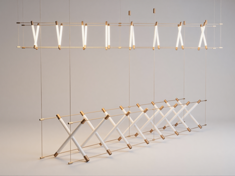 现代装饰吊灯 大型吊灯 酒店吊灯 玻璃吊灯 水晶吊灯 大厅吊su模型