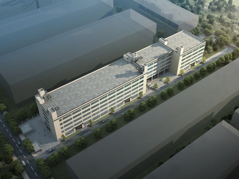  现代 厂房 产业园 鸟瞰3D模型3d模型 