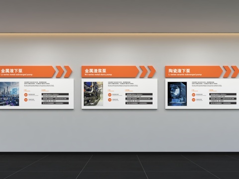 现代企业文化墙 办公文化墙 走廊 宣传栏 标语 口号 企业风3d模型