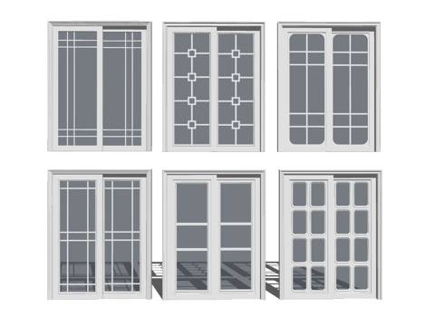 桌椅 门 陈设 装饰 小品 窗 室内 五金 门窗su模型