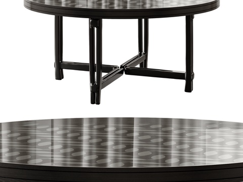 中古风餐桌 实木餐桌 木质餐桌su模型