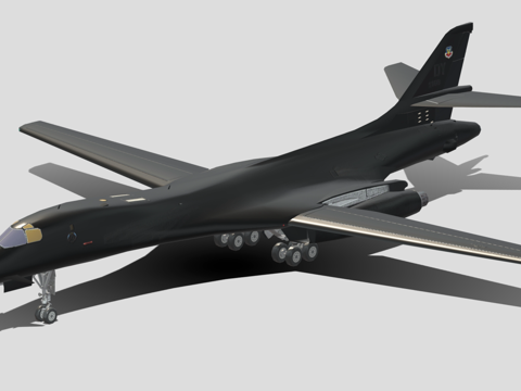 现代科技感战斗机 黑鸟战斗机 超音速飞机su模型