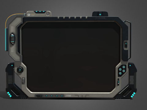 科技感面板 科技感屏幕 科技感触控屏 未来感触摸屏su模型