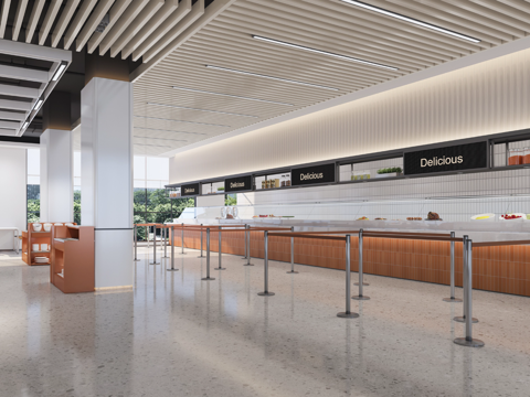 企业员工食堂餐厅施工图cad施工图